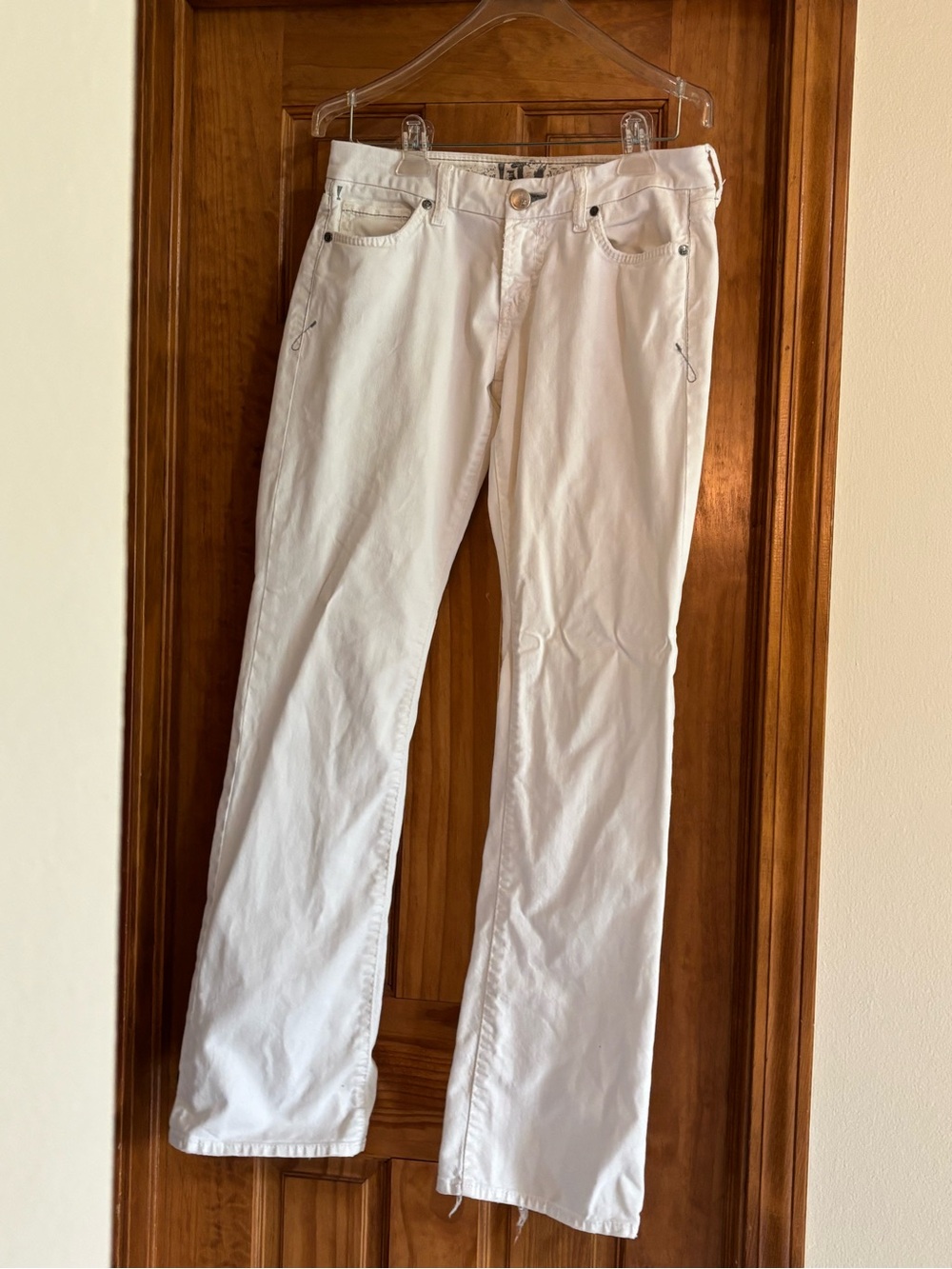 !It Vintage Los Angeles white Straight-Leg Jeans